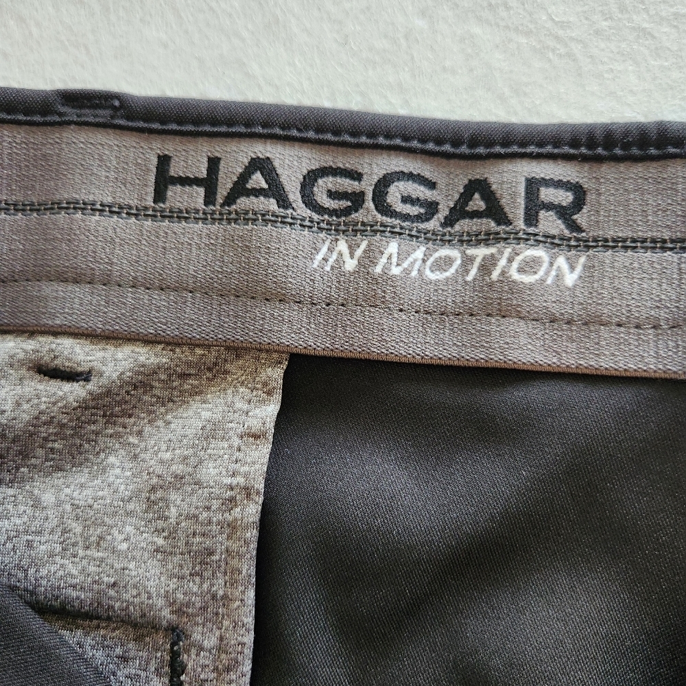 Haggar Men's All In Motion Black Dress Pants Size 40 X 29 - Picture 2 of 12